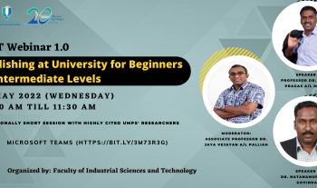 FIST Webinar 1.0:  Publishing at University for Beginners to Intermediate Levels  